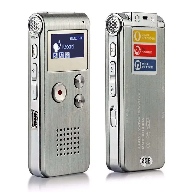 

8GB/16GB/32GB Voice Recorder MP3 Player Mini Sound Audio Recorder Professional Mini USB Flash Drive Recording Dictaphone