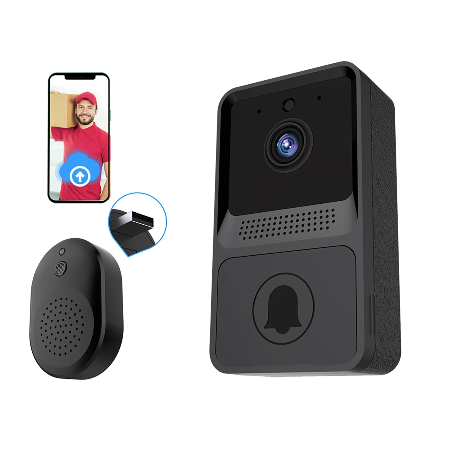 Smart Home Video Intercom WIFI Infrared Night Vision Outdoor Home Security Alarm Camera Motion Wireless Button Doorbell
Smart Home Video Intercom WIFI Infrared Night Vision Outdoor Home Security Alarm Camera Motion Wireless Button Doorbell
