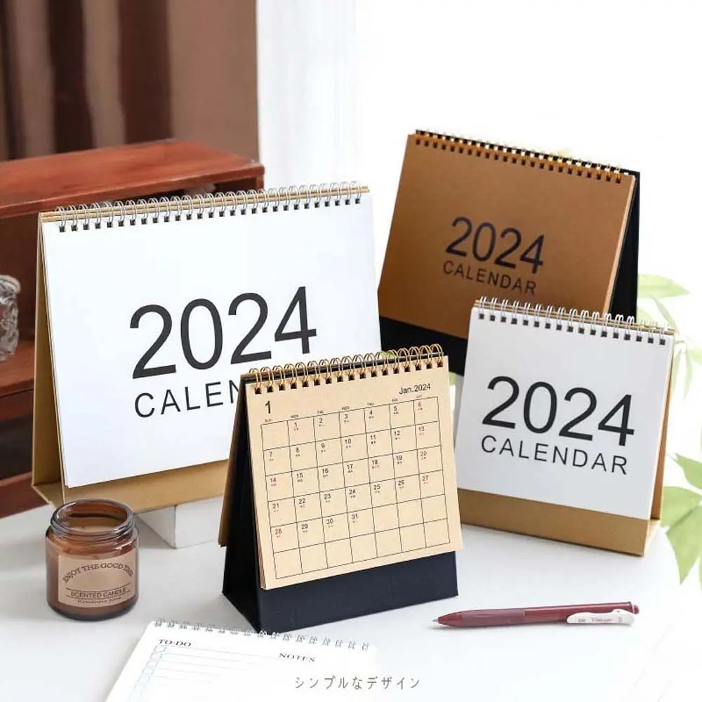 

Coil Standing Calendar Desk Calendar Agenda Organizer Daily Planner 2024 Calendar Simplicity Weekly Schedule