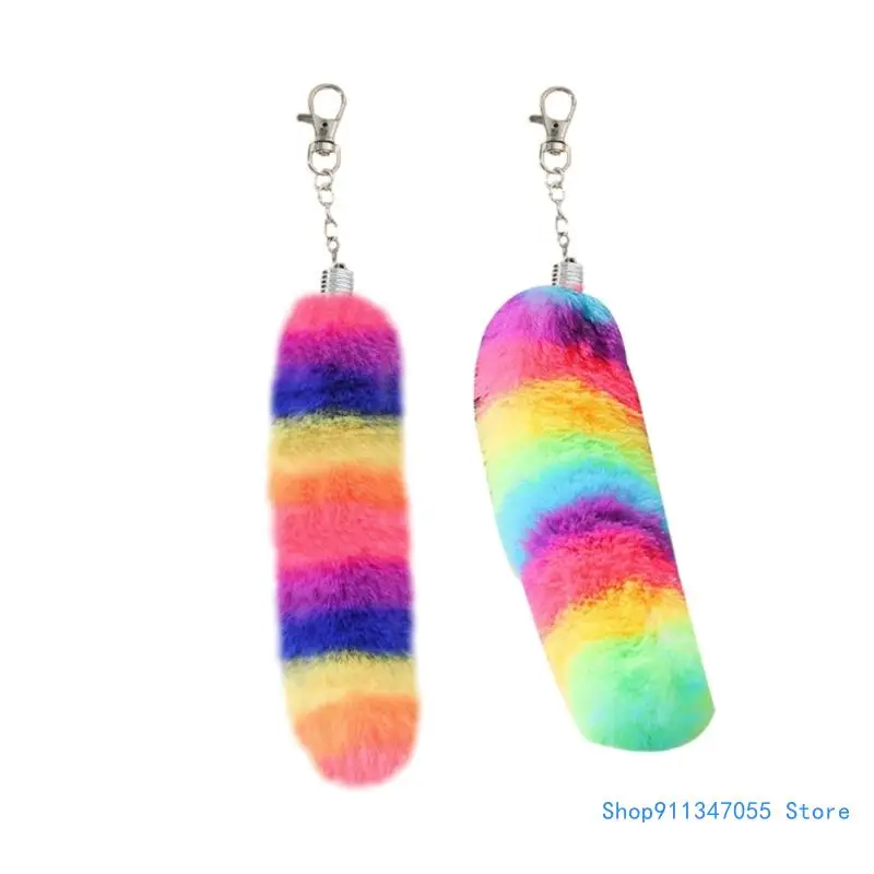 Rainbow Tail Keyring Furry Plush Pendant Keychain Backpack Accessories Drop shipping
Rainbow Tail Keyring Furry Plush Pendant Keychain Backpack Accessories Drop shipping