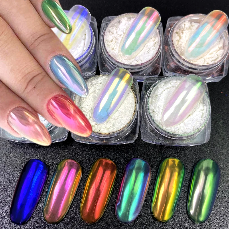 Mermaid Glitter Chrome Nail Powder Aurora Powder Holographic Nail Glitter Pigment Powder for Nails Dip Powder DIY Nail Supplies
Mermaid Glitter Chrome Nail Powder Aurora Powder Holographic Nail Glitter Pigment Powder for Nails Dip Powder DIY Nail Supplies