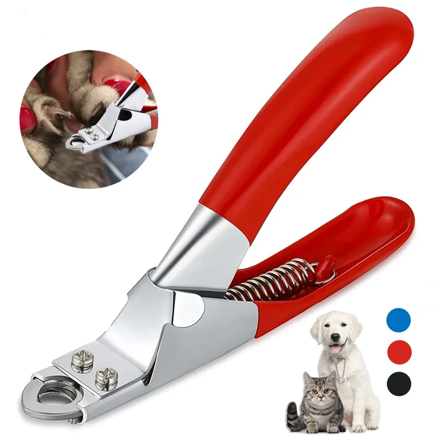 

Pet Nail Clipper,Stainless Steel Pet Toes Cutter Scissor,Grooming Tool for Dog Puppy Cat Kitten Rabbit Bunny Bird Hamster