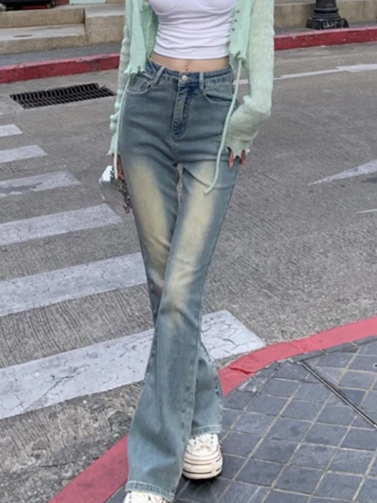 Узкие синие винтажные джинсовые брюки Y2K, женские повседневные брюки в стиле ретро на пуговицах, женские модные джинсовые брюки с высокой талией в Корейском стиле, лето 2023 
Узкие синие винтажные джинсовые брюки Y2K, женские повседневные брюки в стиле ретро на пуговицах, женские модные джинсовые брюки с высокой талией в Корейском стиле, лето 2023