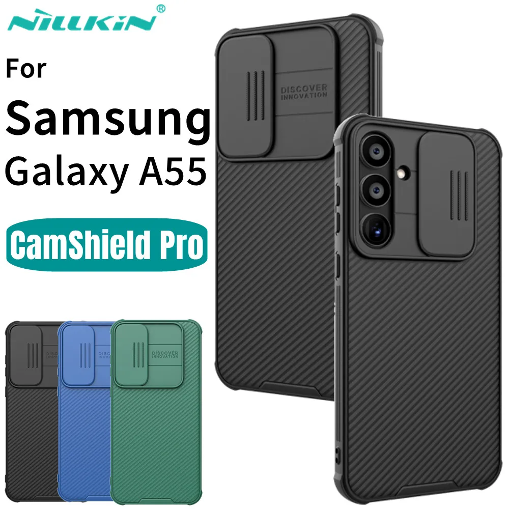 

For Samsung Galaxy A55 Case Nillkin CamShield Pro Shockproof Slide Camera Lens Privacy Protection Back Cover For Samsung A55 5G