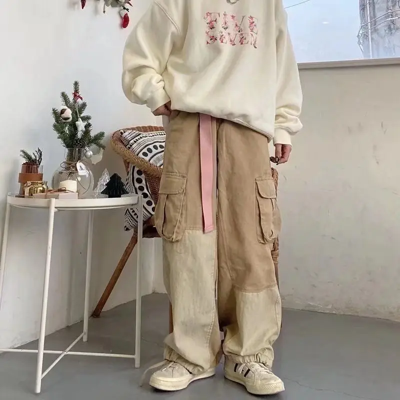 Spring Summer Men's 2023 New Retro Multi-Pocket Cargo Pants Men's Casual Khaki Straight Baggy Wide-leg Pants Men
Spring Summer Men's 2023 New Retro Multi-Pocket Cargo Pants Men's Casual Khaki Straight Baggy Wide-leg Pants Men