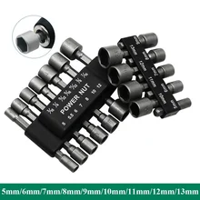 9/14 Piece 5 To 13mm Hex Shank Hex Nut Socket 1/4" Metric Screwdriver Tool Adapter Bit Set
9/14 Piece 5 To 13mm Hex Shank Hex Nut Socket 1/4" Metric Screwdriver Tool Adapter Bit Set