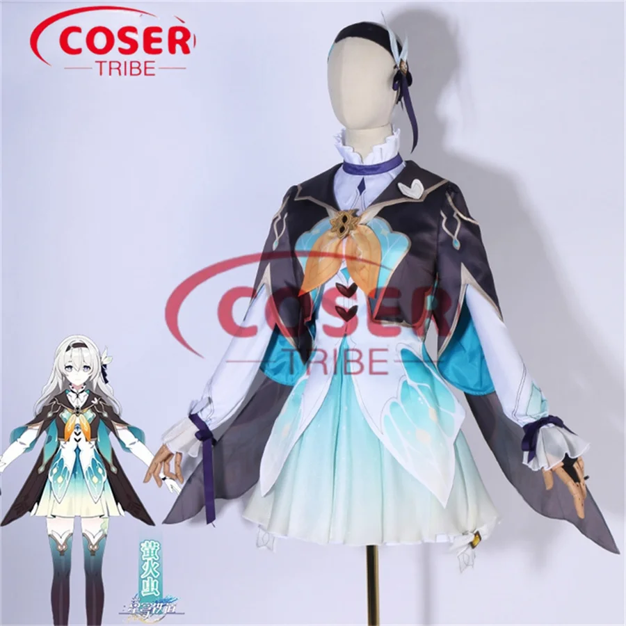 

COSER TRIBE Anime Game Honkai Star Rail firefly cute Halloween Carnival Role Play Costume Complete Set