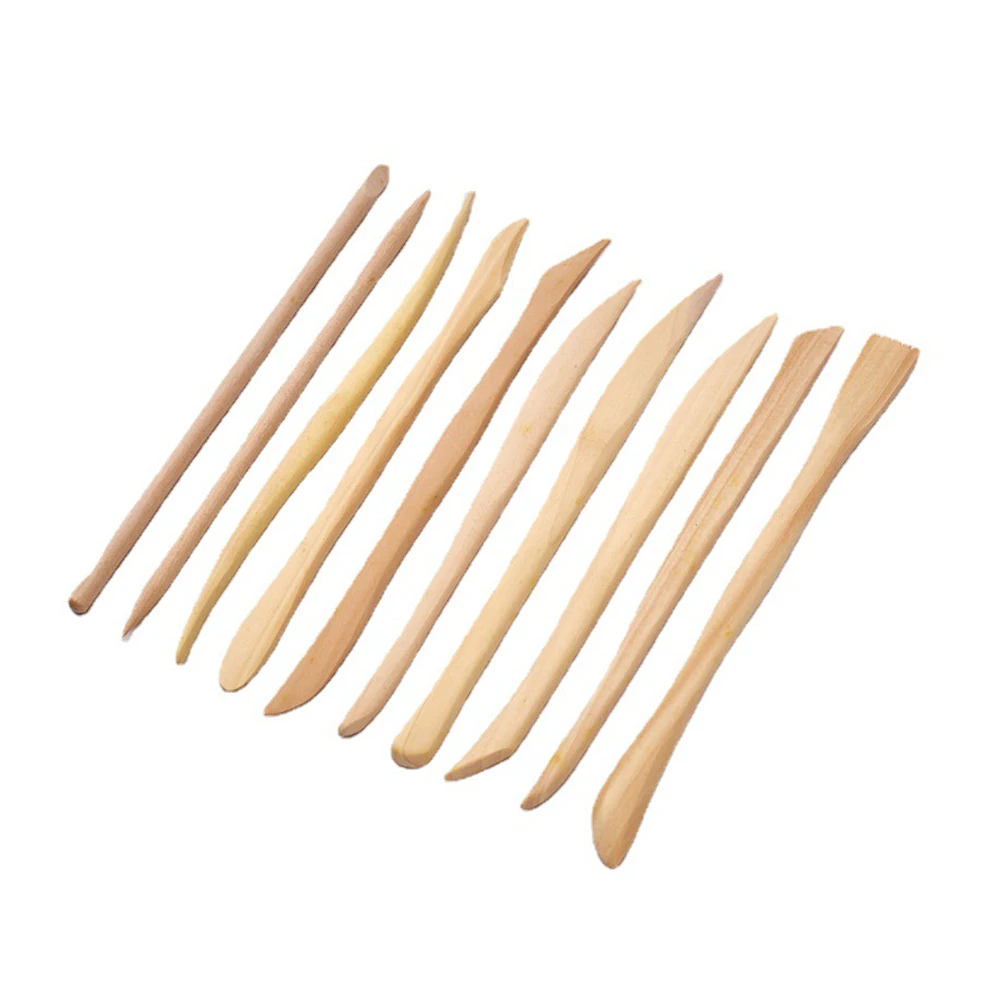 Clay Sculpture Tools Set 10Pcs Wooden Carving Knives Comfortable Grip Smooth Surface Cutting Carving Modeling Decorating
Clay Sculpture Tools Set 10Pcs Wooden Carving Knives Comfortable Grip Smooth Surface Cutting Carving Modeling Decorating