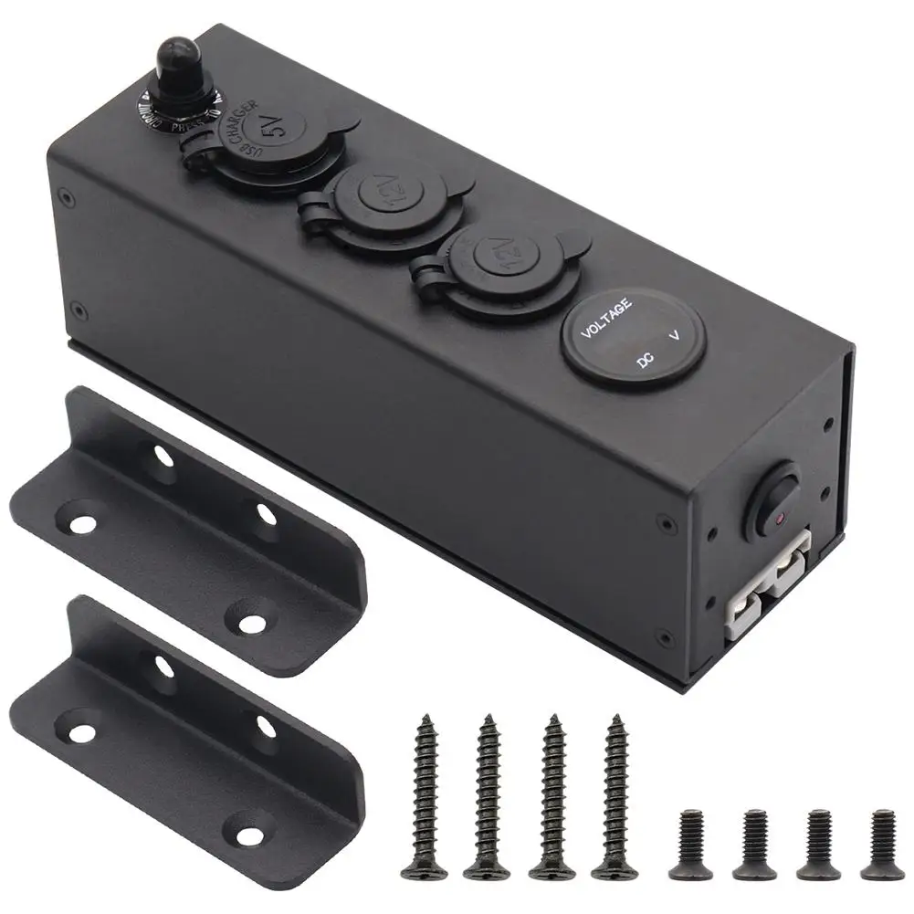 Car Power Supply Socket Box Voltmeter Charger Multi-function USB Cigarette Lighter Port Power Box w/ Independent Switch Control
Car Power Supply Socket Box Voltmeter Charger Multi-function USB Cigarette Lighter Port Power Box w/ Independent Switch Control