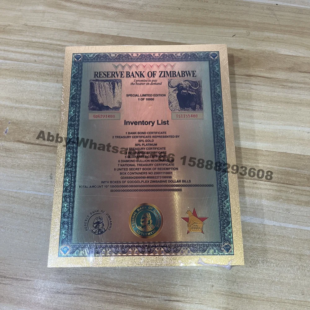100pcs Reserve bank of zimbabwe one hundred trillion notes with boxes googolplex zimbabwe dollar bills certificate banknotes
100pcs Reserve bank of zimbabwe one hundred trillion notes with boxes googolplex zimbabwe dollar bills certificate banknotes