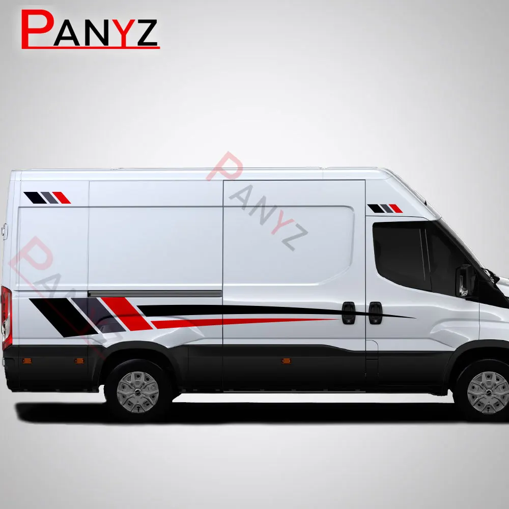 4Pcs Car Door Side Stripes Stickers Camper Van Motorhome Caravan Vinyl Film Decor Decals Auto Tuning Accessories For IVECO DAILY
4Pcs Car Door Side Stripes Stickers Camper Van Motorhome Caravan Vinyl Film Decor Decals Auto Tuning Accessories For IVECO DAILY