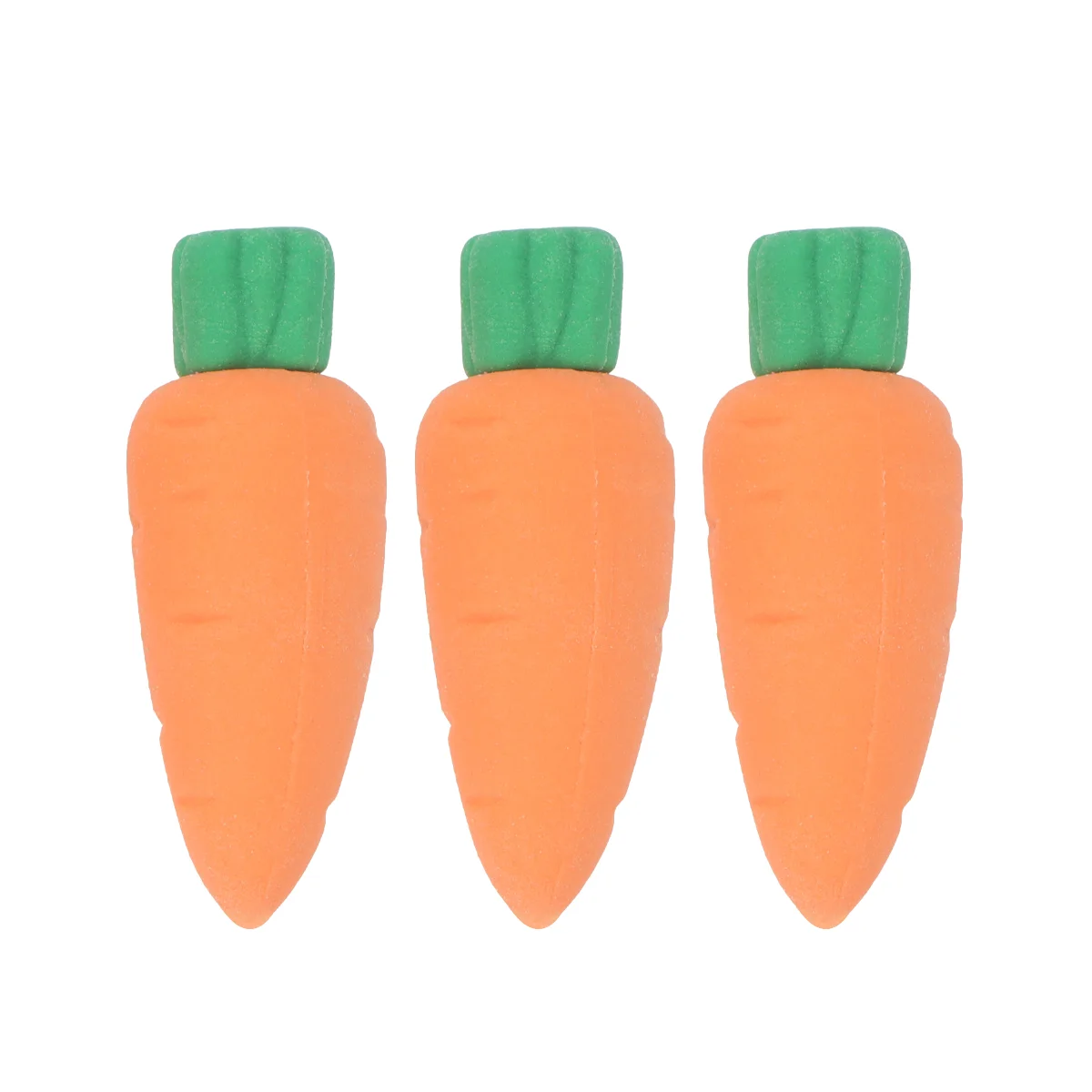 

30 Pcs Rubber Eraser Carrot Shape Creative Erasers for Kids Pencil Modeling Stationery