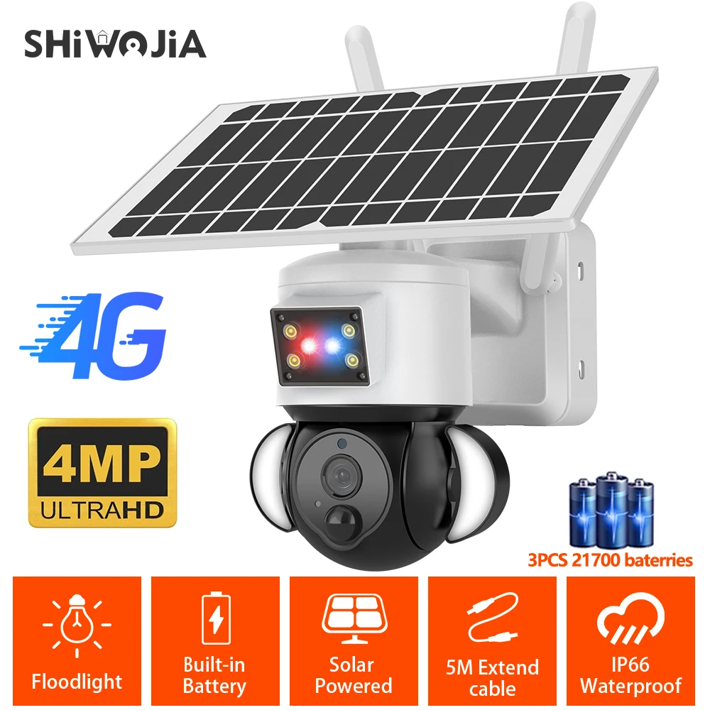Shiвоенia 4MP WIFI Солнечная камера 4G Sim-карта солнечная панель камера безопасности противоугонная сирена сигнализация Пассивный ИК датчик движения с батареей 21000 мАч
Shiвоенia 4MP WIFI Солнечная камера 4G Sim-карта солнечная панель камера безопасности противоугонная сирена сигнализация Пассивный ИК датчик движения с батареей 21000 мАч