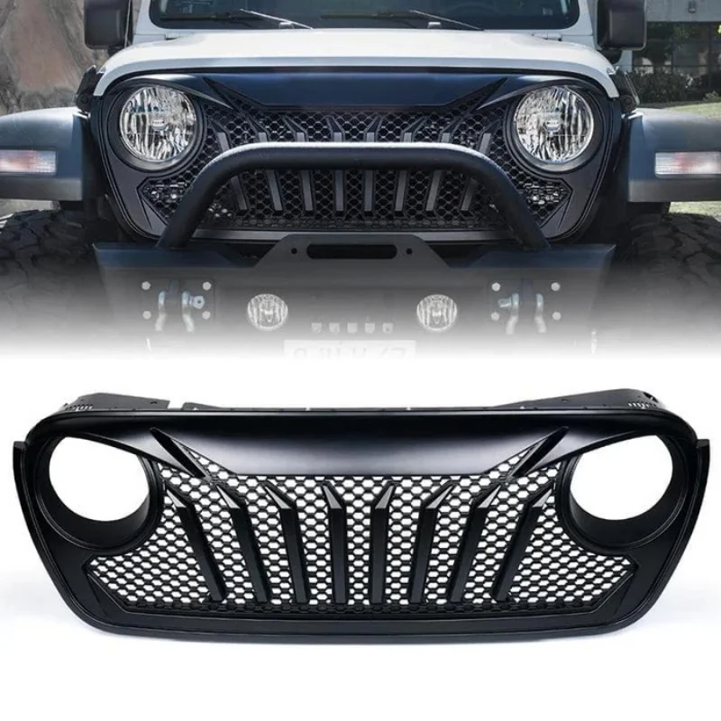 

accessories USA ONLY Diamondback Series Black Grille For 2018-Later Jeep Wrangler JL And Gladiator JT