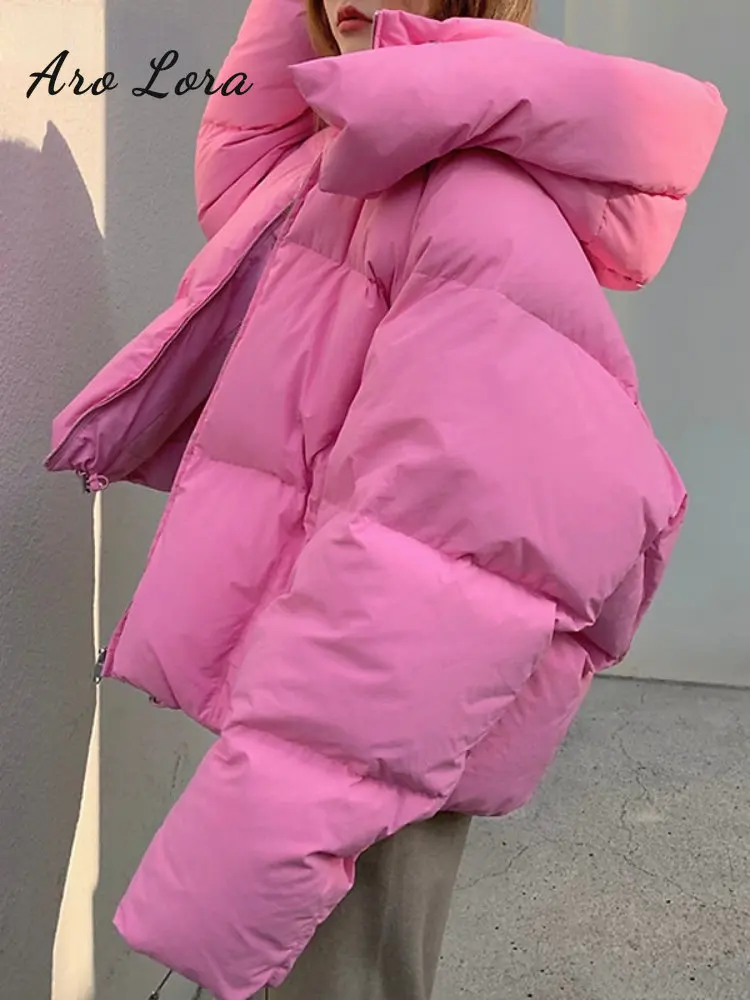 Women's Hooded Down Puffer Jackets 2022 Winter Warm Cotton Padded Parkas Loose Solid Thicken Female Coats Ladies Zippers Outwear
Women's Hooded Down Puffer Jackets 2022 Winter Warm Cotton Padded Parkas Loose Solid Thicken Female Coats Ladies Zippers Outwear