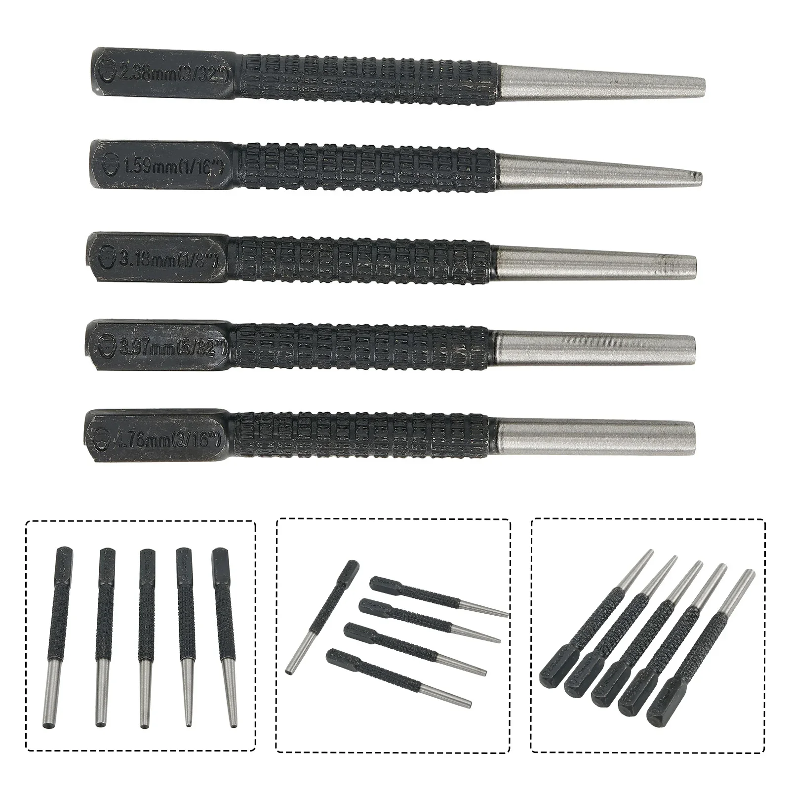 Brand New Nail Punch Easy To Use Punch Spring Tool Hammerless Nail Center 5pcs Nail Punch Door Pin Removal Drill Bit
Brand New Nail Punch Easy To Use Punch Spring Tool Hammerless Nail Center 5pcs Nail Punch Door Pin Removal Drill Bit