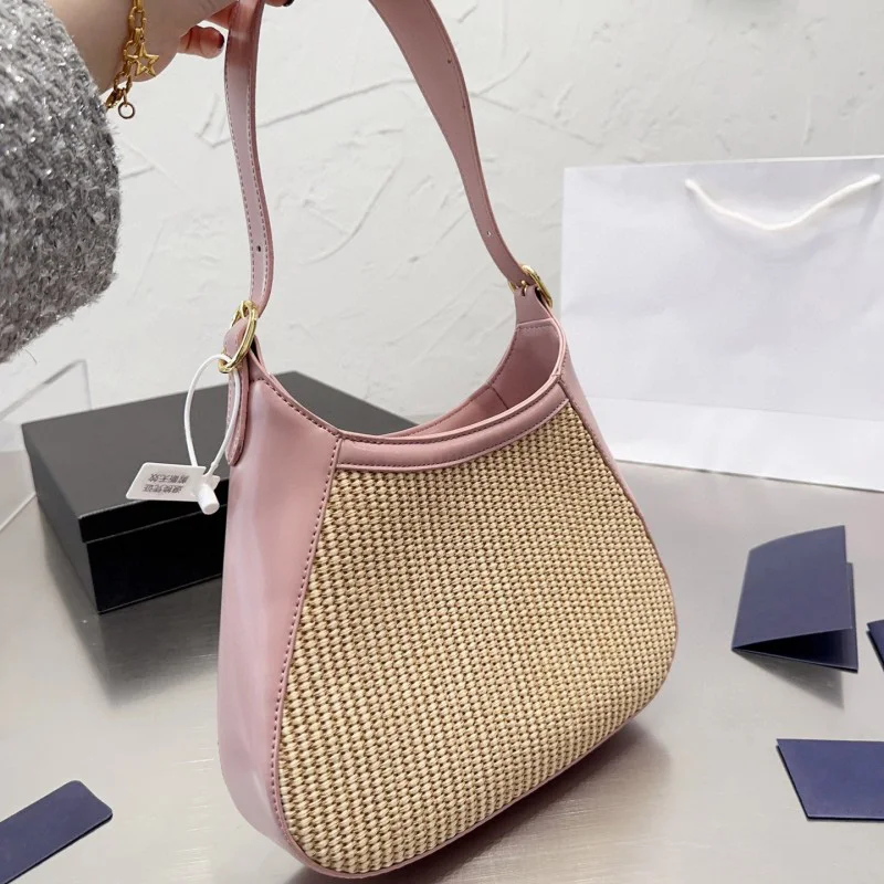Woven Bag Luxury Designer Beach Vacation Leisure Large Leather Stitching Shoulder Messenger Capacity Bags For Woman Purse
Woven Bag Luxury Designer Beach Vacation Leisure Large Leather Stitching Shoulder Messenger Capacity Bags For Woman Purse