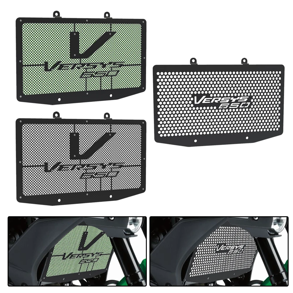 

Motorcycle Accessories For Kawasaki KLE650 VERSYS650 VERSYS 650 ABS 2006 2007 2008 2009 Radiator Grille Guard Cover Protector