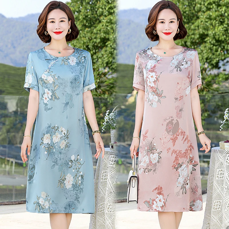 Summer Round neck Dress 2023 Women Elegant flower Beach Long Party Dress Chiffon Dresses Female Vestidos
Summer Round neck Dress 2023 Women Elegant flower Beach Long Party Dress Chiffon Dresses Female Vestidos