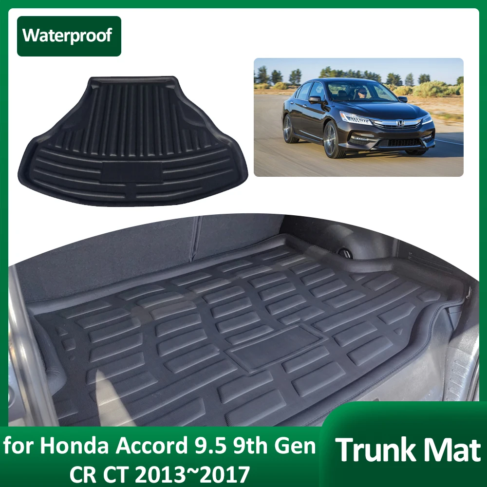 

Car Trunk Mat for Honda Accord 9.5 9th Gen CR CT 2013~2017 Luggage Rug Tray Waterproof Cargo Boot Pad Liner Cover Accessories