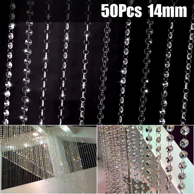 Chandelier Pendants Crystal Beads 14mm 50pcs Curtain Pendant Droplets Home Decoration Octagon Beads High Quality
Chandelier Pendants Crystal Beads 14mm 50pcs Curtain Pendant Droplets Home Decoration Octagon Beads High Quality