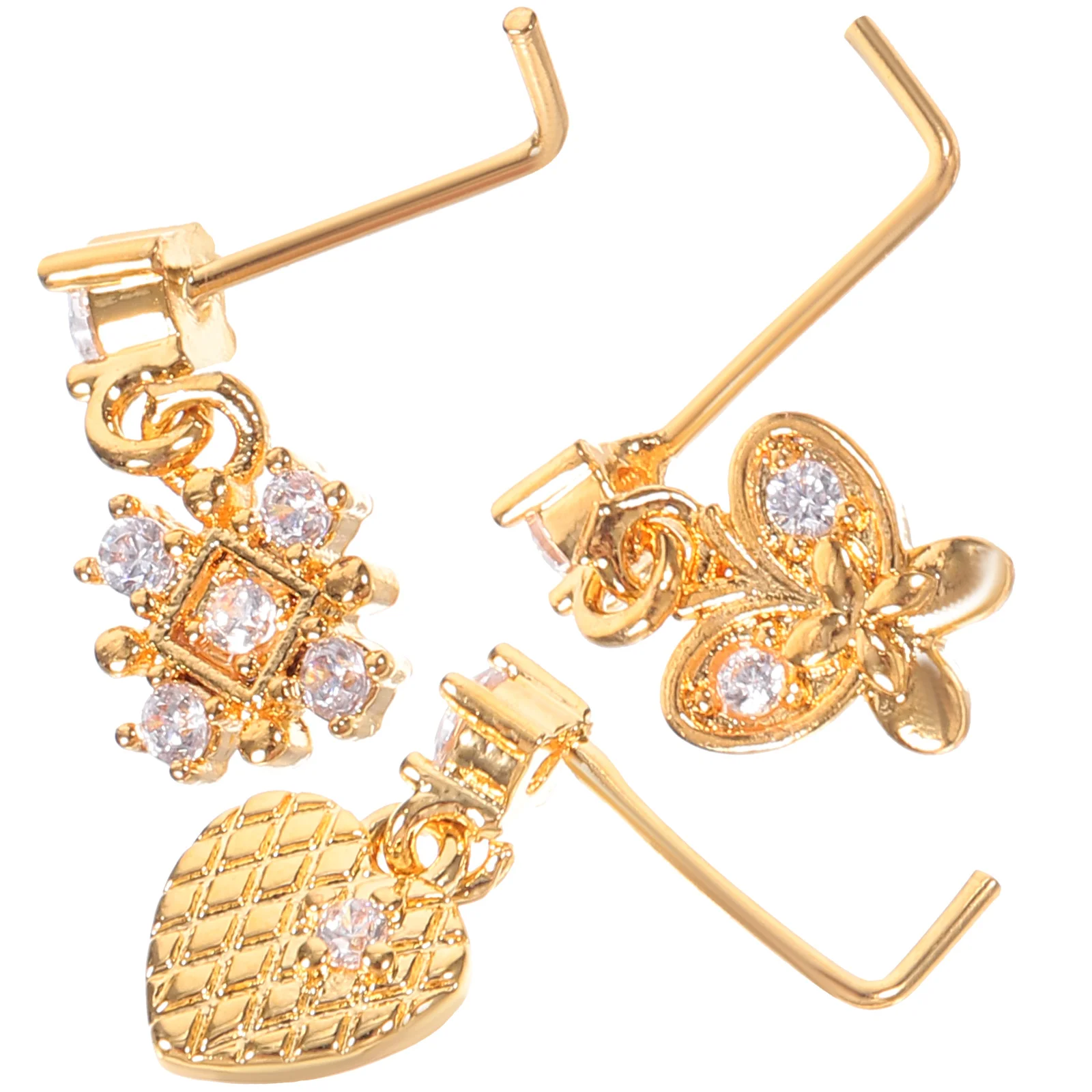 3 Pcs Nose Studs Women Perforation Small Rings Jewelry Zircon Zircons Miss Piercing Jewelries
3 Pcs Nose Studs Women Perforation Small Rings Jewelry Zircon Zircons Miss Piercing Jewelries