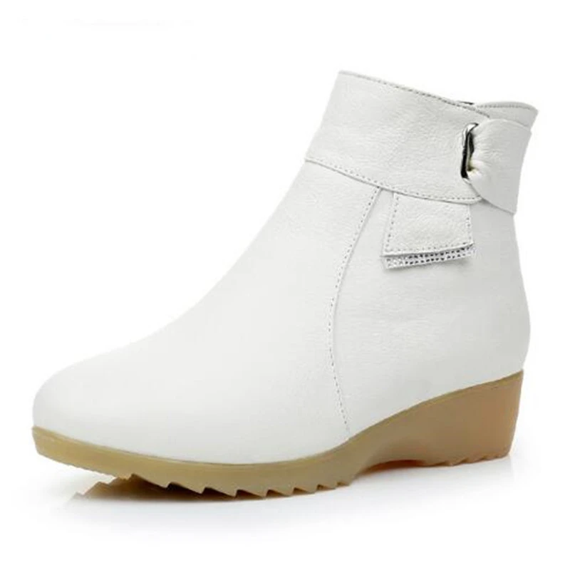 2022 New Winter Boots Women White Cowhide Leather Women Boots Large Size Warm Comfort Ankle Boots Non-slip Soft Fashion Shoes
2022 New Winter Boots Women White Cowhide Leather Women Boots Large Size Warm Comfort Ankle Boots Non-slip Soft Fashion Shoes