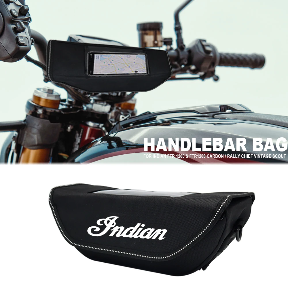 

For Indian FTR 1200 S FTR1200 Carbon / Rally Chief VINTAGE Scout Motorcycle Waterproof And Dustproof Handlebar Storage Bag