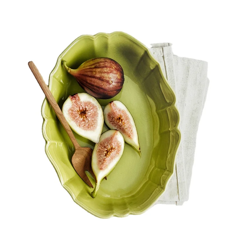 Creativity Wave Lace Ceramic Plate Japanese Retro Dinner Plates Underglaze Relief Craft Fruit Salad Dishes Household Tableware
Creativity Wave Lace Ceramic Plate Japanese Retro Dinner Plates Underglaze Relief Craft Fruit Salad Dishes Household Tableware