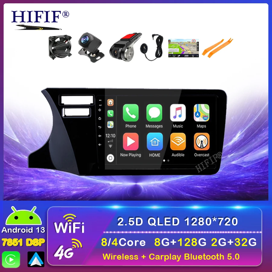 

9" android 13 RAM 2G car gps dvd player for honda city LHD 2014 2017 car radio multimedia navigation stereo head unit dsp