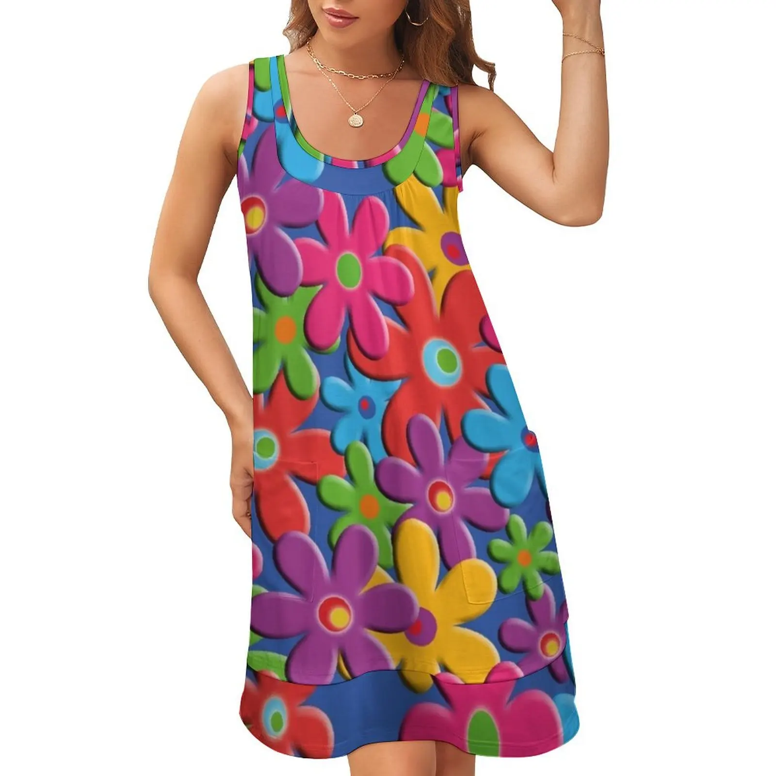 flower power Sleeveless U-Neck Fake Two Piece Dress long sleeve dresses dress for women 2024 womens clothing birthday dress
flower power Sleeveless U-Neck Fake Two Piece Dress long sleeve dresses dress for women 2024 womens clothing birthday dress