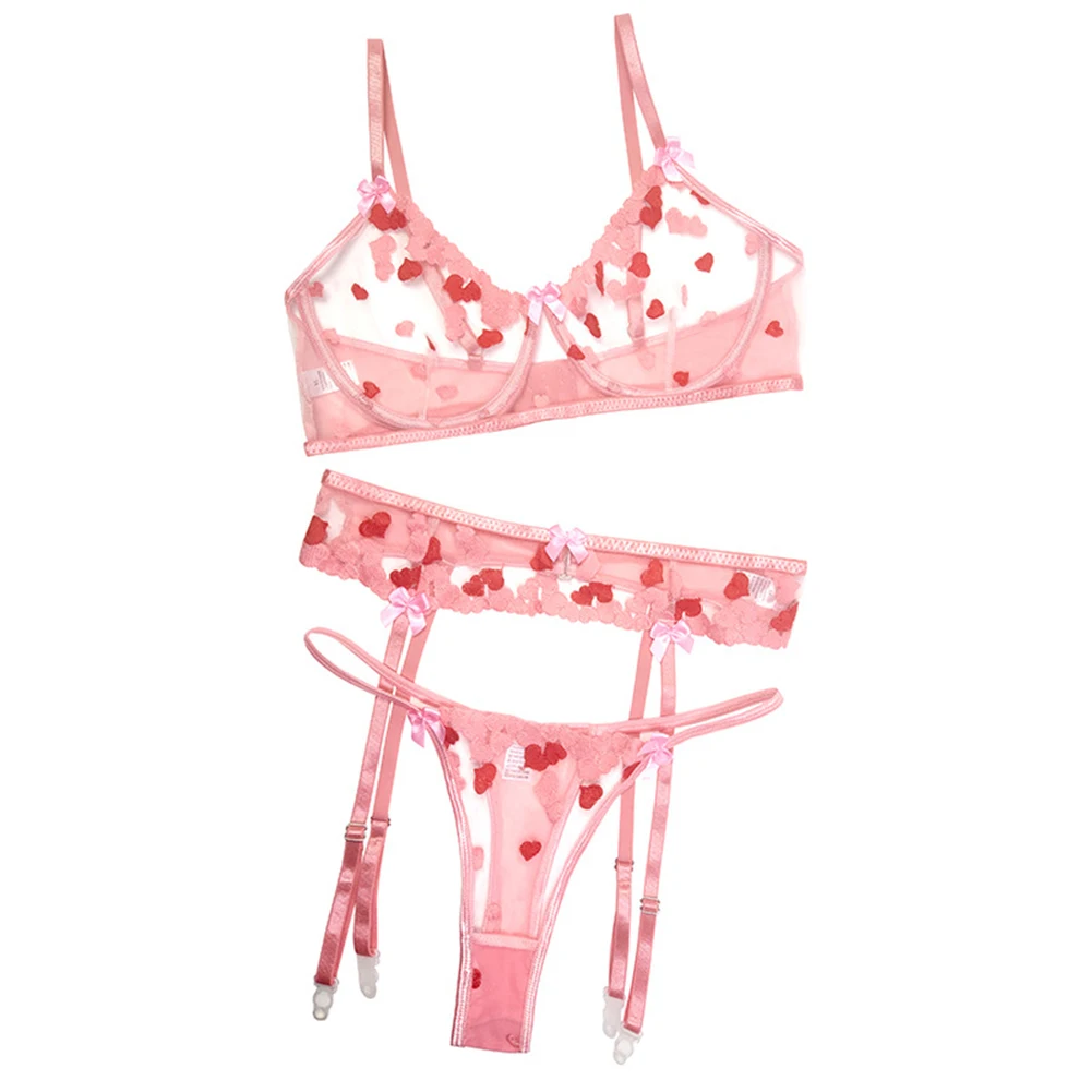 Women 3Pcs Set Sexy Lingerine Outfit Lace See Through Bra Thong Suspender Stocking Underwear Ultrathin Transparent Erotic Bikini
Women 3Pcs Set Sexy Lingerine Outfit Lace See Through Bra Thong Suspender Stocking Underwear Ultrathin Transparent Erotic Bikini