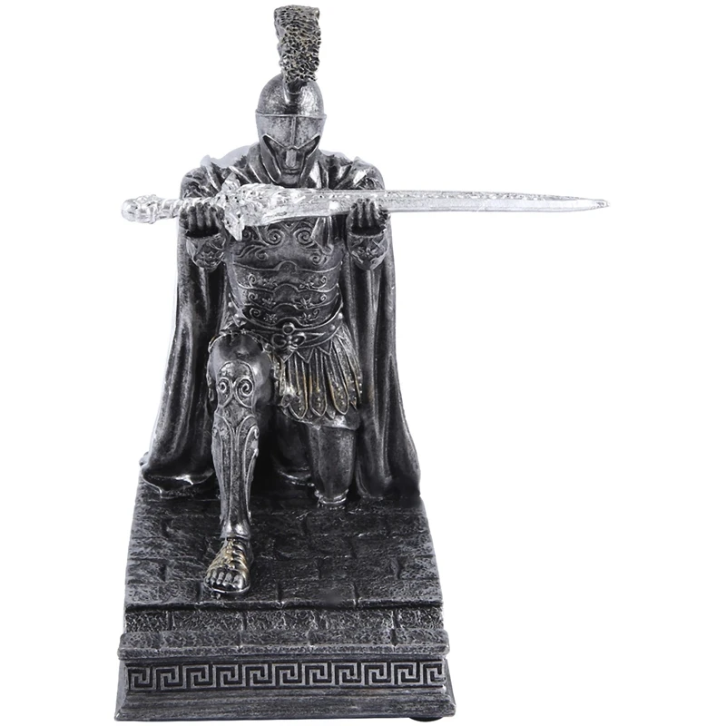 Knight Pen Holder With Helmet Statue Pen Holder Armor Roman Knight With Magnetic Pen Holder Phone Stand
Knight Pen Holder With Helmet Statue Pen Holder Armor Roman Knight With Magnetic Pen Holder Phone Stand