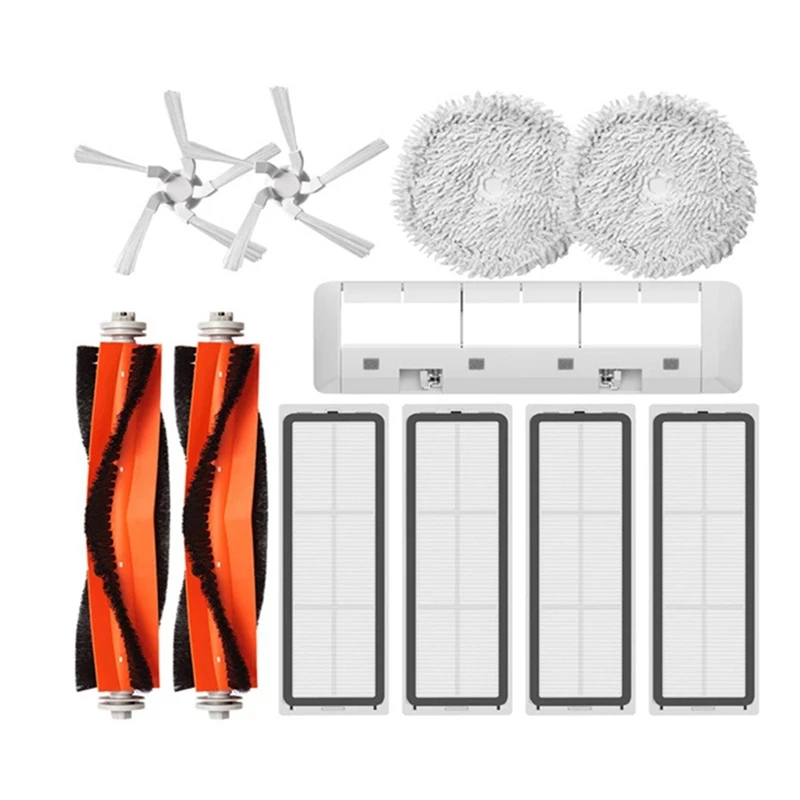 

AD-13 Pcs Main Brush Side Brush Mop Cloth HEPA Filter Parts Replacement For Xiaomi Dreame W10 Robotic Vacuum Cleaner