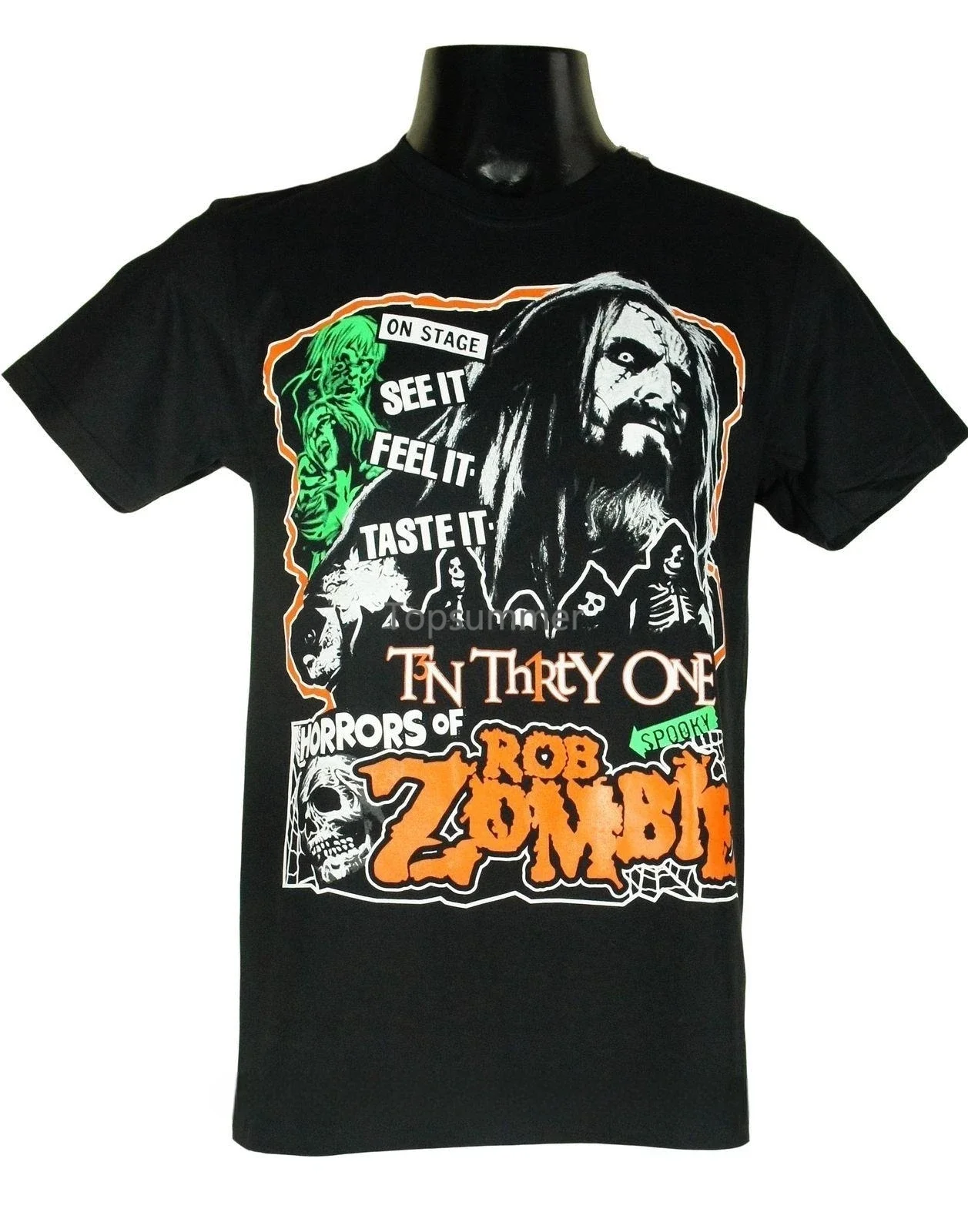 Rob Zombie Medium Size M New! T-Shirt On Stage Fashion Summer Paried T Shirts Top Tee
Rob Zombie Medium Size M New! T-Shirt On Stage Fashion Summer Paried T Shirts Top Tee