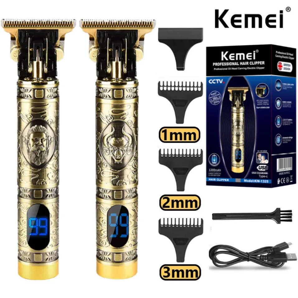 Kemei Original metal housing hair trimmer for men professional lithium LCD Display beard clipper electric edge hair cut machine
Kemei Original metal housing hair trimmer for men professional lithium LCD Display beard clipper electric edge hair cut machine
