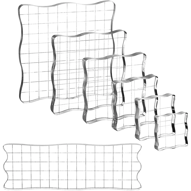 14 Pieces Clear Stamp Blocks, Acrylic Stamping Blocks Tools Set With Grid For Scrapbooking Crafts, Cards, Schedule Book
14 Pieces Clear Stamp Blocks, Acrylic Stamping Blocks Tools Set With Grid For Scrapbooking Crafts, Cards, Schedule Book