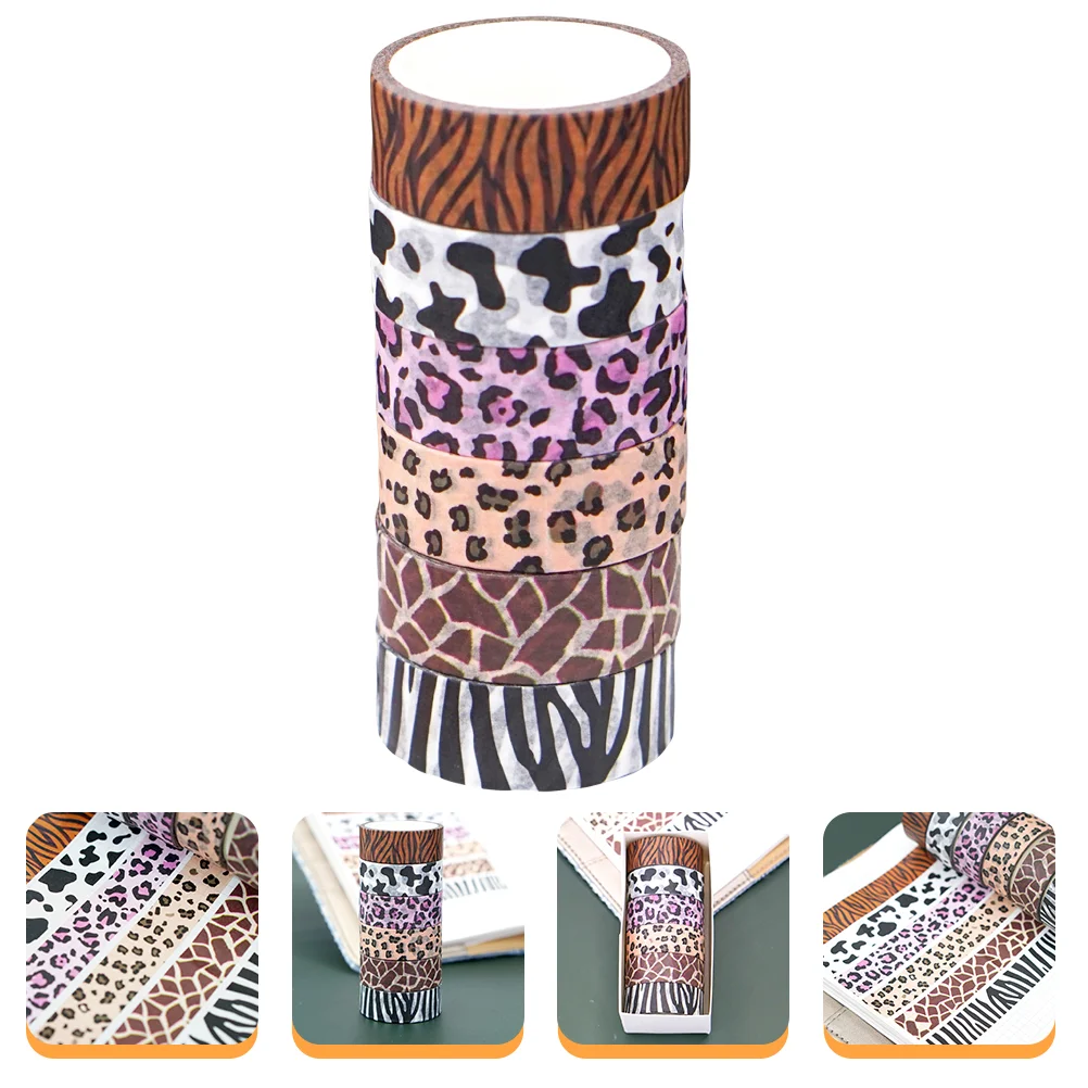 6 Rolls Adhesive Tape Tapes Wrapping Magnetic Washi Scrapbooking Vintage Decor Animal Prints Self-Adhesive DIY
6 Rolls Adhesive Tape Tapes Wrapping Magnetic Washi Scrapbooking Vintage Decor Animal Prints Self-Adhesive DIY