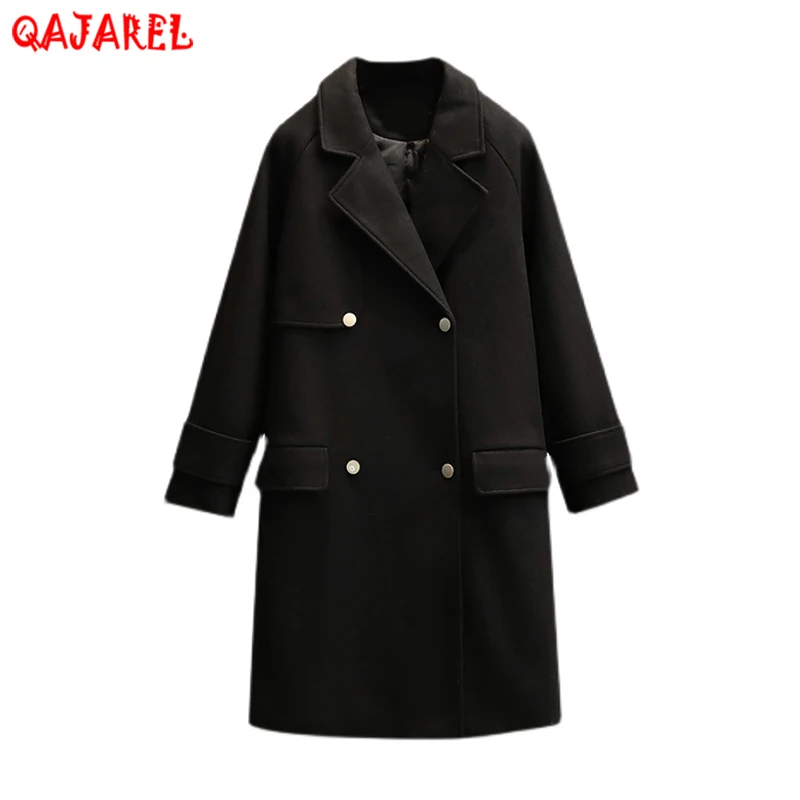 Red Thick Warm Long Sleeve Woollen Overcoat Autumn Winter Black Korean Vintage Hepburn Trench Coat 2024 Elegnat Bodycon Top Coat
Red Thick Warm Long Sleeve Woollen Overcoat Autumn Winter Black Korean Vintage Hepburn Trench Coat 2024 Elegnat Bodycon Top Coat