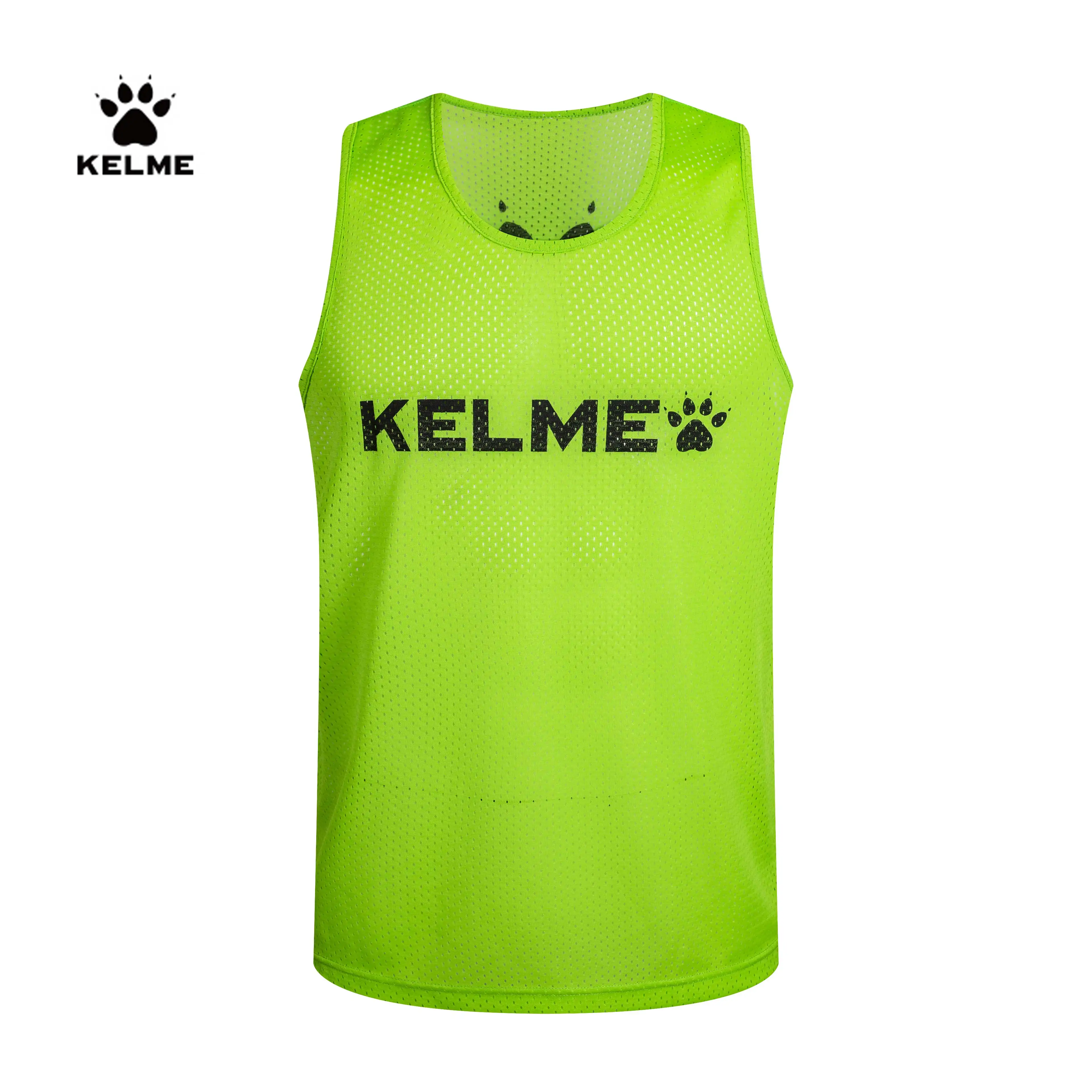 

KELME Men Customized Vest Soccer Jerseys Football Vest Soccer Printing Training Vest Sports Jersey For Summer 8051BX1001