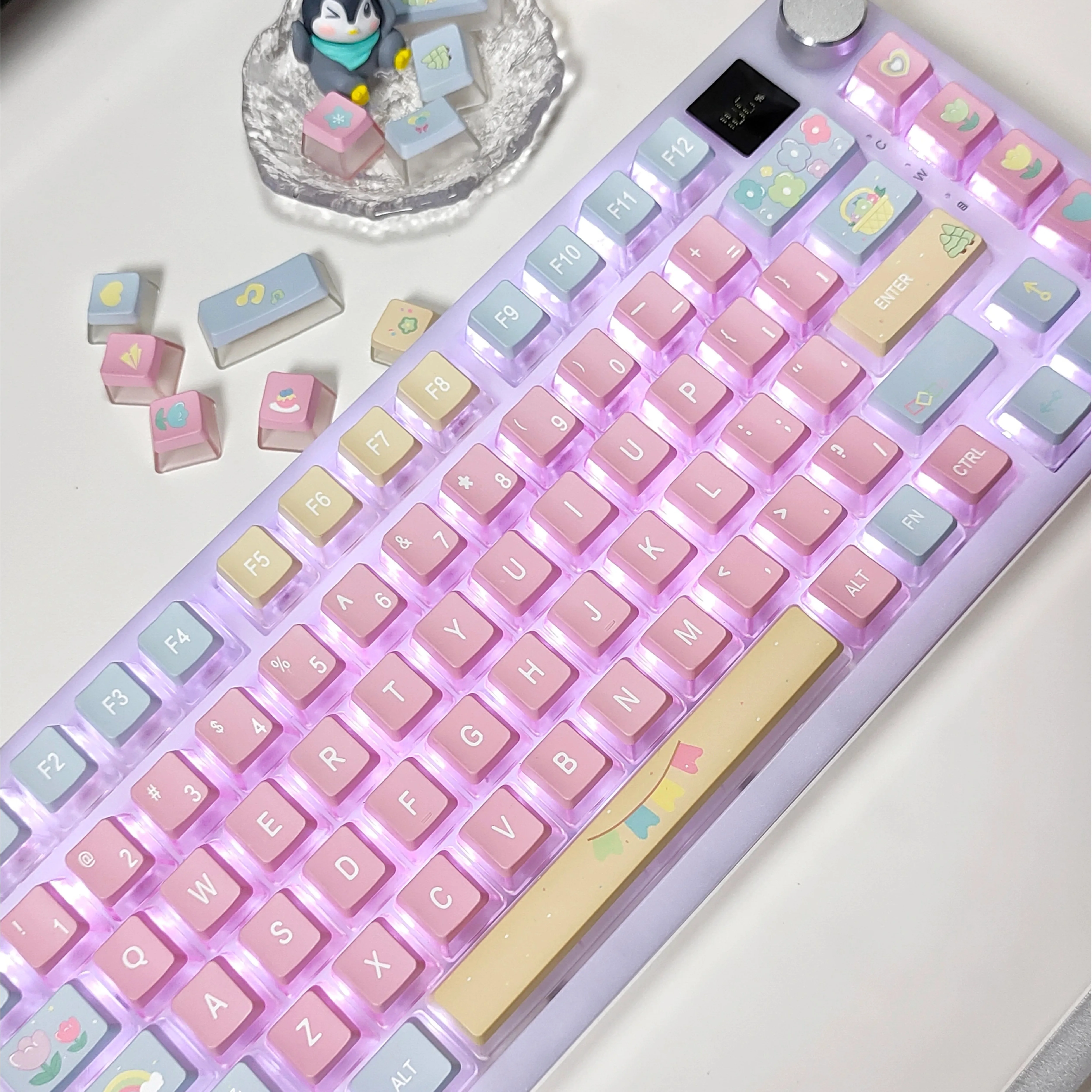 Pudding Keycaps PBT PC Material OEM Profile RGB Backlight For Mechanical Gaming Keyboard MX Blue Big Set JCM Original Design
Pudding Keycaps PBT PC Material OEM Profile RGB Backlight For Mechanical Gaming Keyboard MX Blue Big Set JCM Original Design
