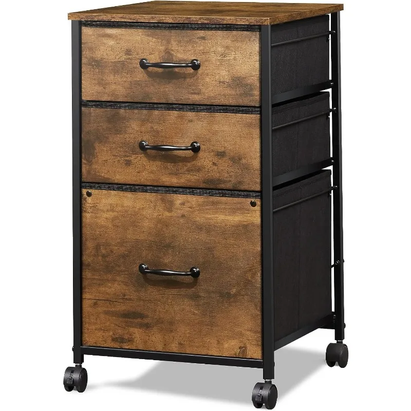DEVAISE Mobile File Cabinet, Rolling Printer Stand with 3 Drawers, Fabric Vertical Filing Cabinet fits A4 or Letter Size
DEVAISE Mobile File Cabinet, Rolling Printer Stand with 3 Drawers, Fabric Vertical Filing Cabinet fits A4 or Letter Size