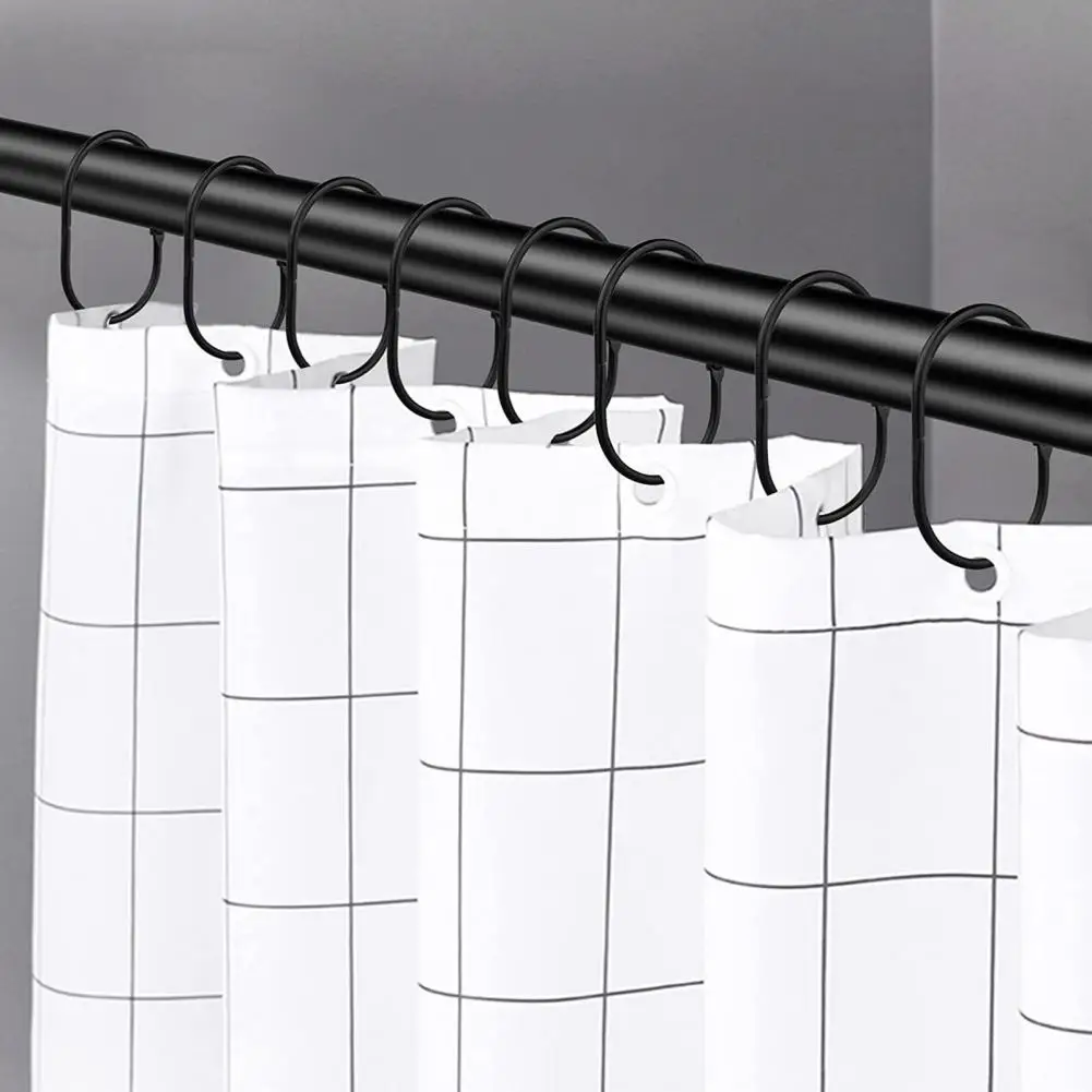 12Pcs Sturdy 2 Colors Long-term Use Rust-Resistant Anti-rust Coating Bathroom Supplies Curtain Rings Shower Curtain Hooks
12Pcs Sturdy 2 Colors Long-term Use Rust-Resistant Anti-rust Coating Bathroom Supplies Curtain Rings Shower Curtain Hooks