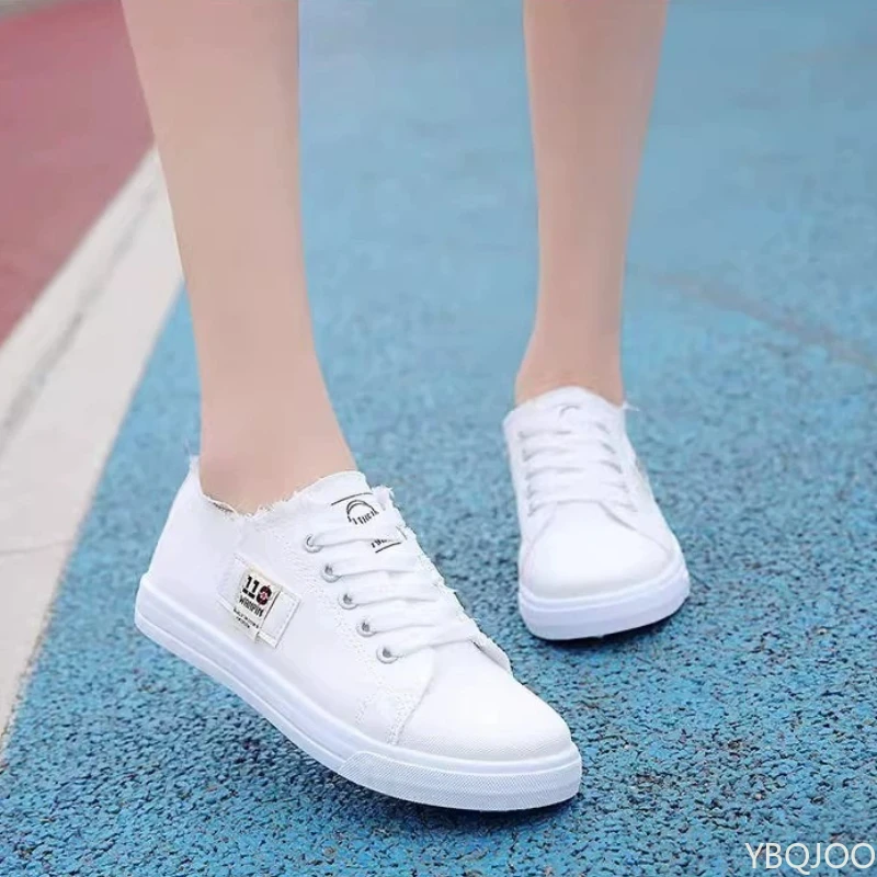 أحذية قماشية متعددة الاستخدامات للسيدات أحذية مريحة غير رسمية جديدة أحذية رياضية بيضاء مسطحة خفيفة الوزن أحذية رياضية نسائية Zapatos Mujer أحذية قماشية متعددة الاستخدامات للسيدات أحذية مريحة غير رسمية جديدة أحذية رياضية بيضاء مسطحة خفيفة الوزن أحذية رياضية نسائية Zapatos Mujer