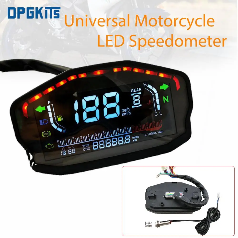 New Universal Motorcycle LED LCD Speedometer Digital Odometer Backlight For BMW For Honda Ducati Kawasaki Yamaha 1 2 4 Cylinders
New Universal Motorcycle LED LCD Speedometer Digital Odometer Backlight For BMW For Honda Ducati Kawasaki Yamaha 1 2 4 Cylinders
