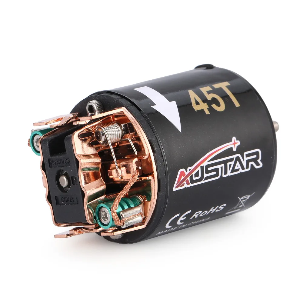 Щеточный двигатель AUSTAR 540 45T для 1/10 Axial SCX10 RC4WD D90, радиоуправляемая модель автомобиля с дистанционным управлением, запасные части
Щеточный двигатель AUSTAR 540 45T для 1/10 Axial SCX10 RC4WD D90, радиоуправляемая модель автомобиля с дистанционным управлением, запасные части