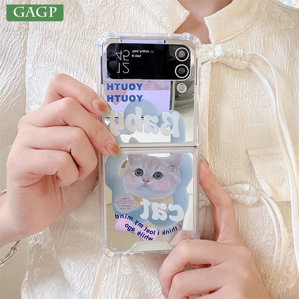 For Samsung ZFlip 5 4 Cartoon Mirror Cat Star Case For Samsung Galaxy Z Flip 4 3 Flip4 flip5 Make Up Airbag Shockproof Cover
For Samsung ZFlip 5 4 Cartoon Mirror Cat Star Case For Samsung Galaxy Z Flip 4 3 Flip4 flip5 Make Up Airbag Shockproof Cover