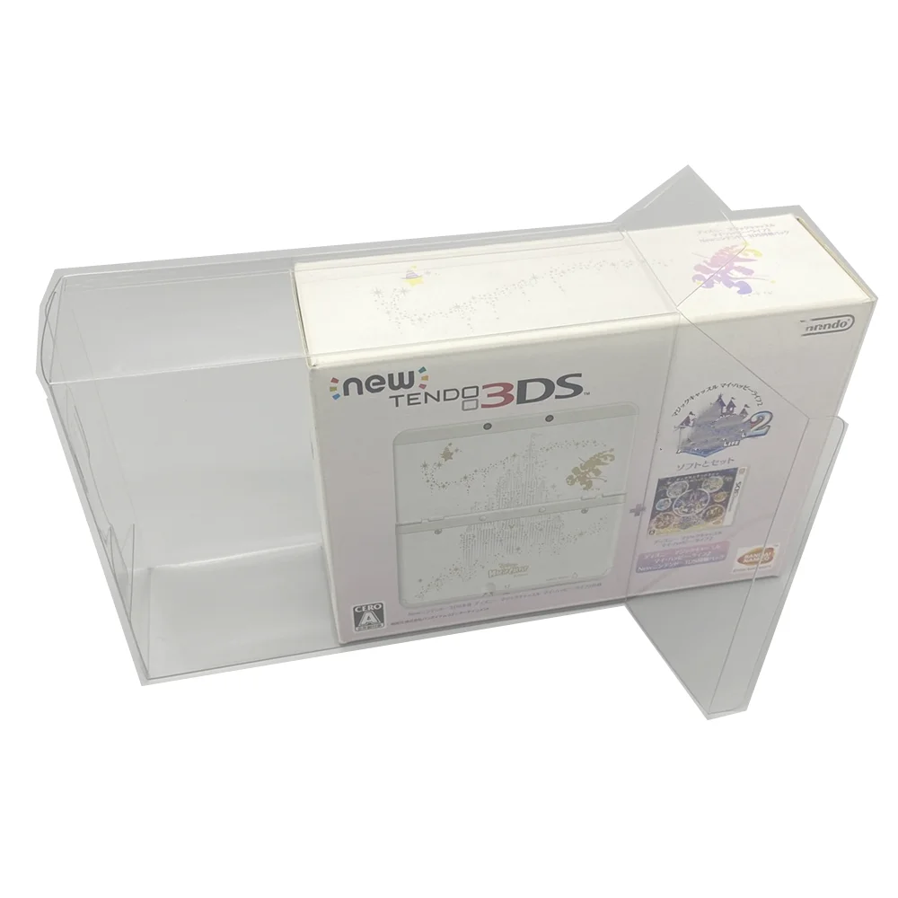 

Collection Display Box For 3DS Disneyland/New Nintendo 3DS Game Storage Transparent Boxes TEP Shell Clear Collect Case