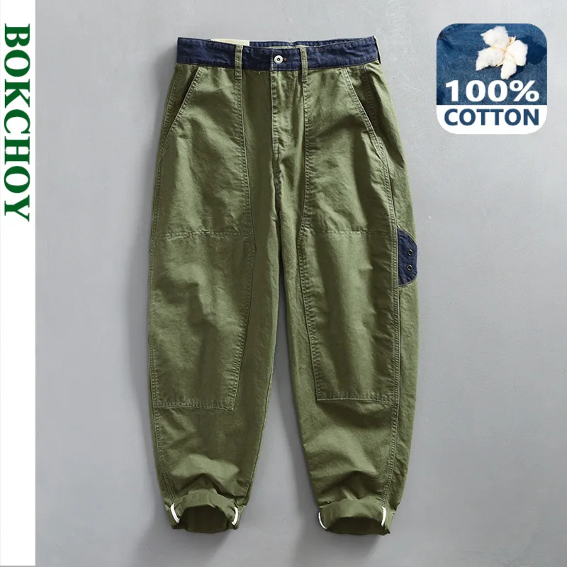2024 Spring New Casual Cargo 100% Cotton Pants for Men Vintage Big Pocket Trousers Streetwear Men ATZ647
2024 Spring New Casual Cargo 100% Cotton Pants for Men Vintage Big Pocket Trousers Streetwear Men ATZ647