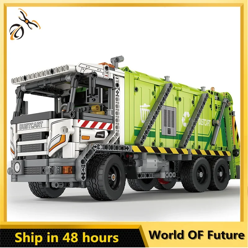 Electric Remote Control Compressed Garbage Truck Building Blocks MOC City Sanitation Technical RC Car Bricks Kids Toys Boy Gifts
Electric Remote Control Compressed Garbage Truck Building Blocks MOC City Sanitation Technical RC Car Bricks Kids Toys Boy Gifts